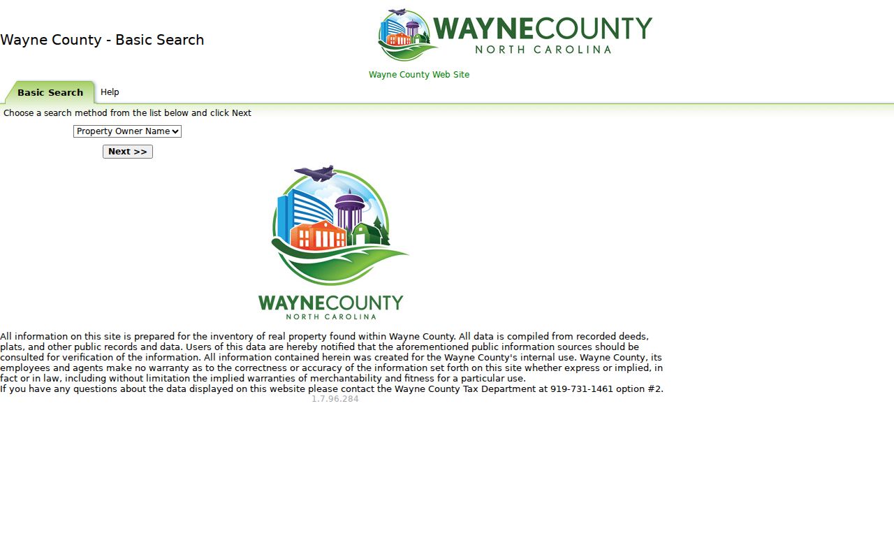 Goldsboro people search with Wayne property owner and address fields