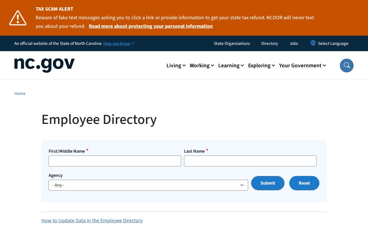 Goldsboro people directories North Carolina employee directory